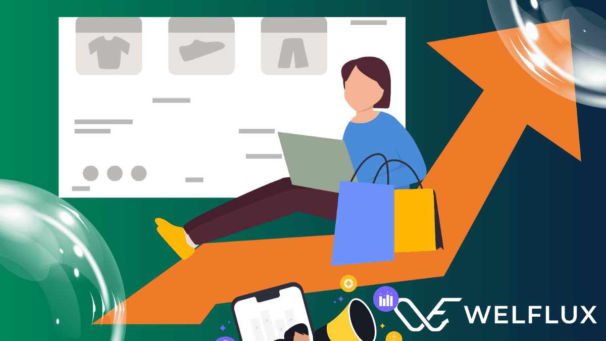 AI marketing for e-commerce illustration
